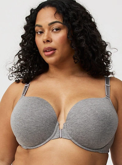 Perfect T-Shirt Push-Up Front-Close Cotton Bra