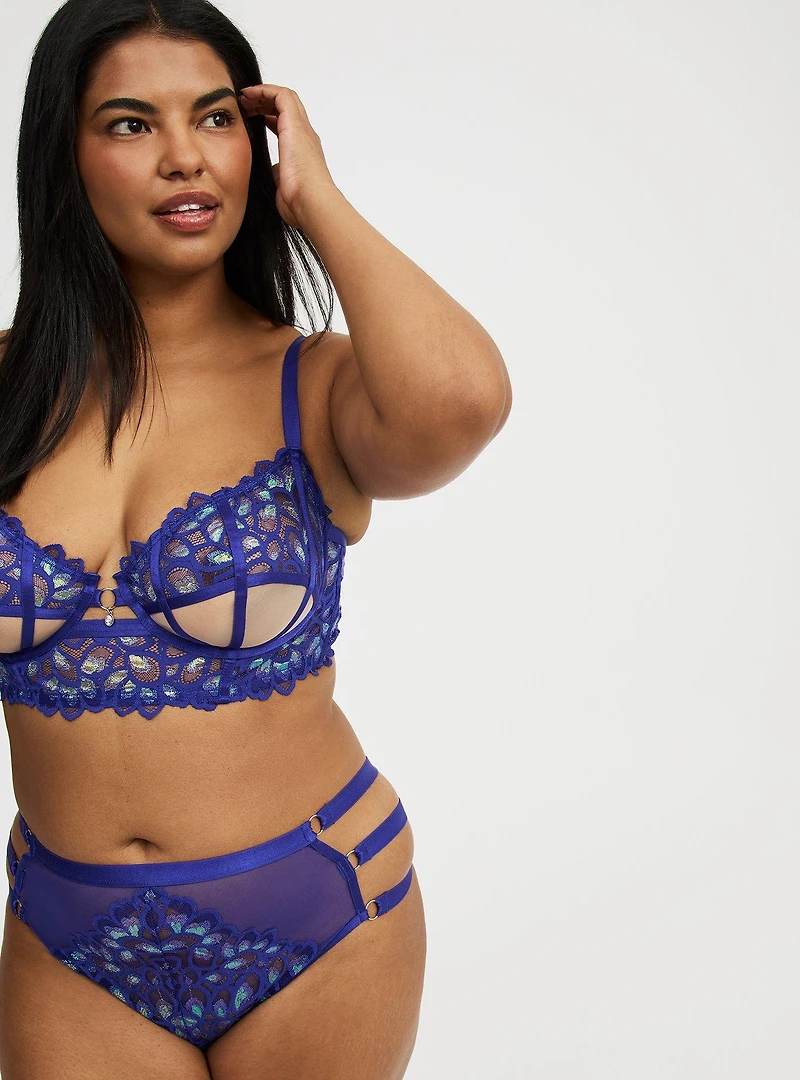 Aphrodite Lace Cutout Underwire Bra