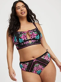 Nova Ribbon Slot Mid-Rise Cheeky Panty