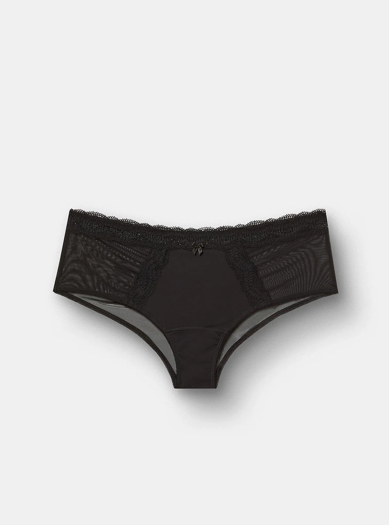 Mesh Mid-Rise Cheeky Panty