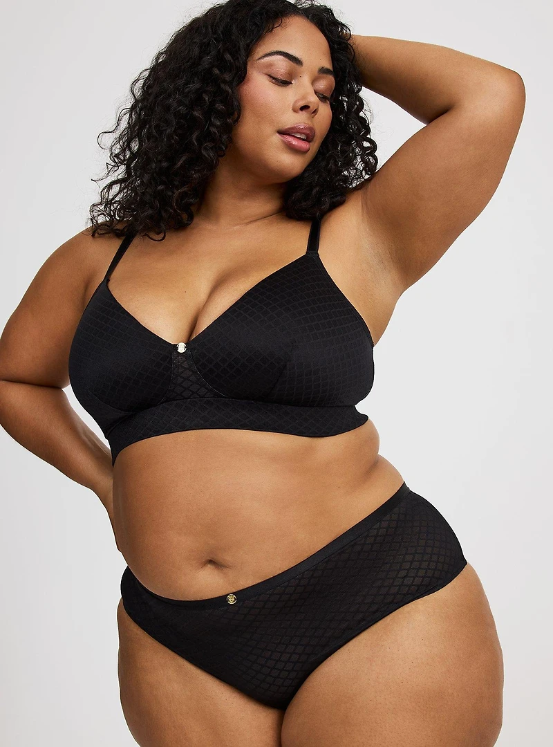 Fishnet Lace Retro Bralette