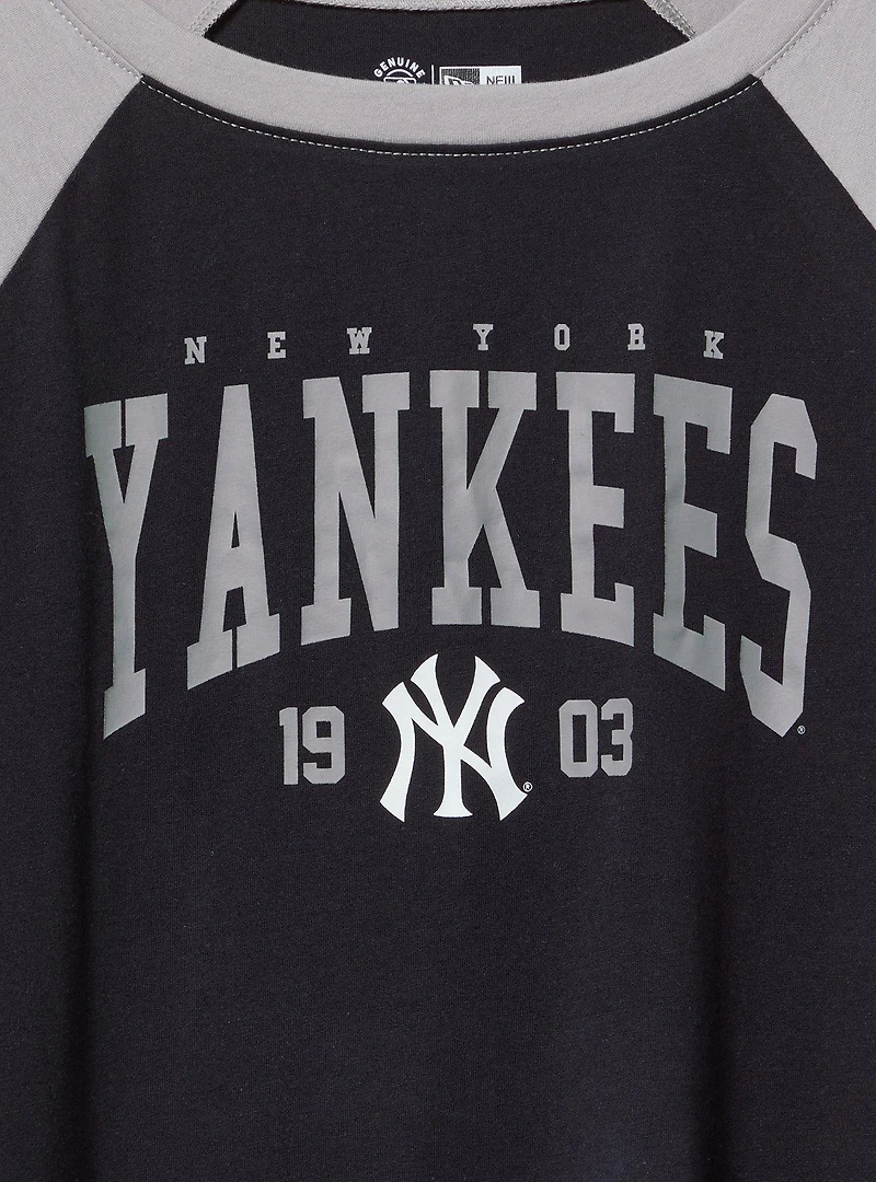 MLB New York Yankees Cotton Varsity Ringer Tee