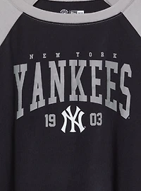 MLB New York Yankees Cotton Varsity Ringer Tee