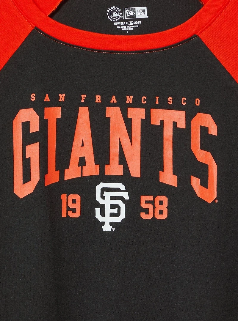 MLB San Francisco Giants Cotton Varsity Ringer Tee