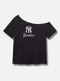 MLB New York Yankees Cotton Off-Shoulder Tee