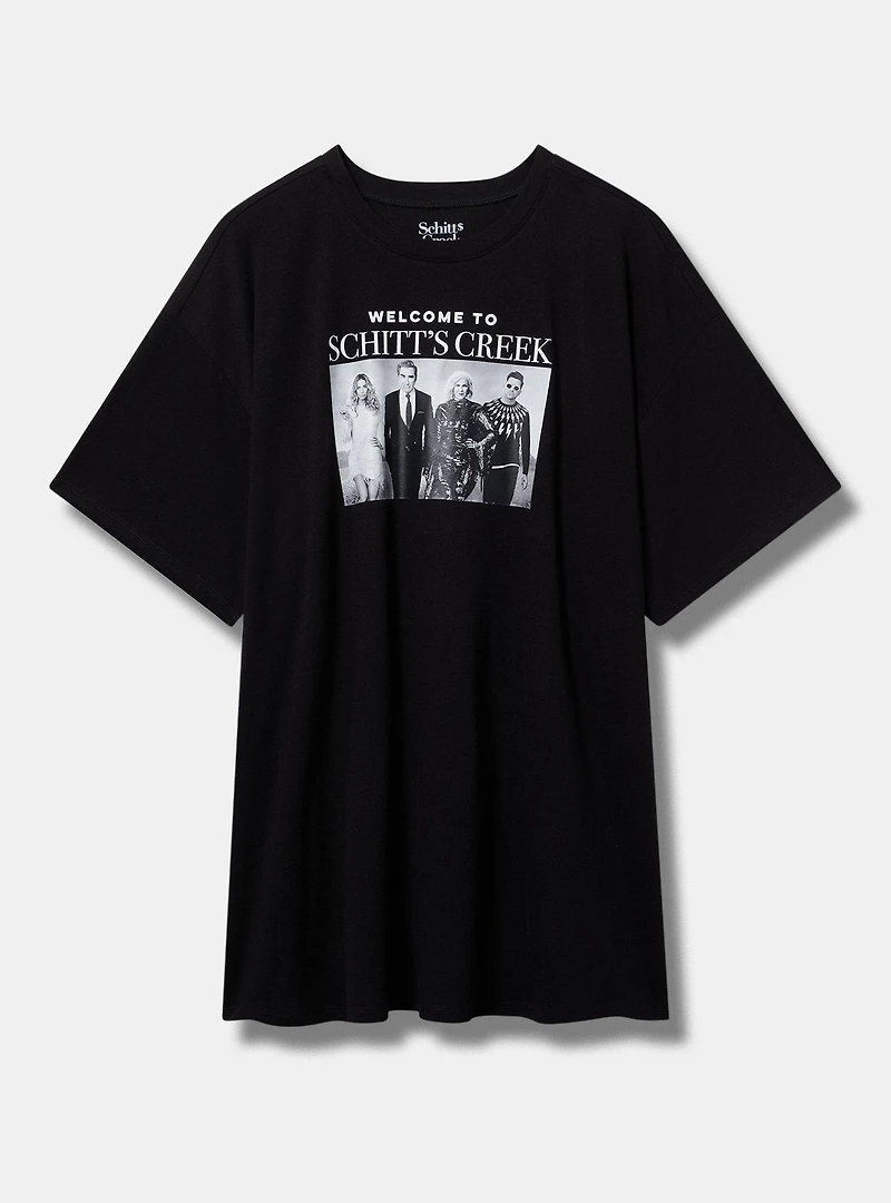 Schitt's Creek Oversized Cotton Crew Tunic Tee