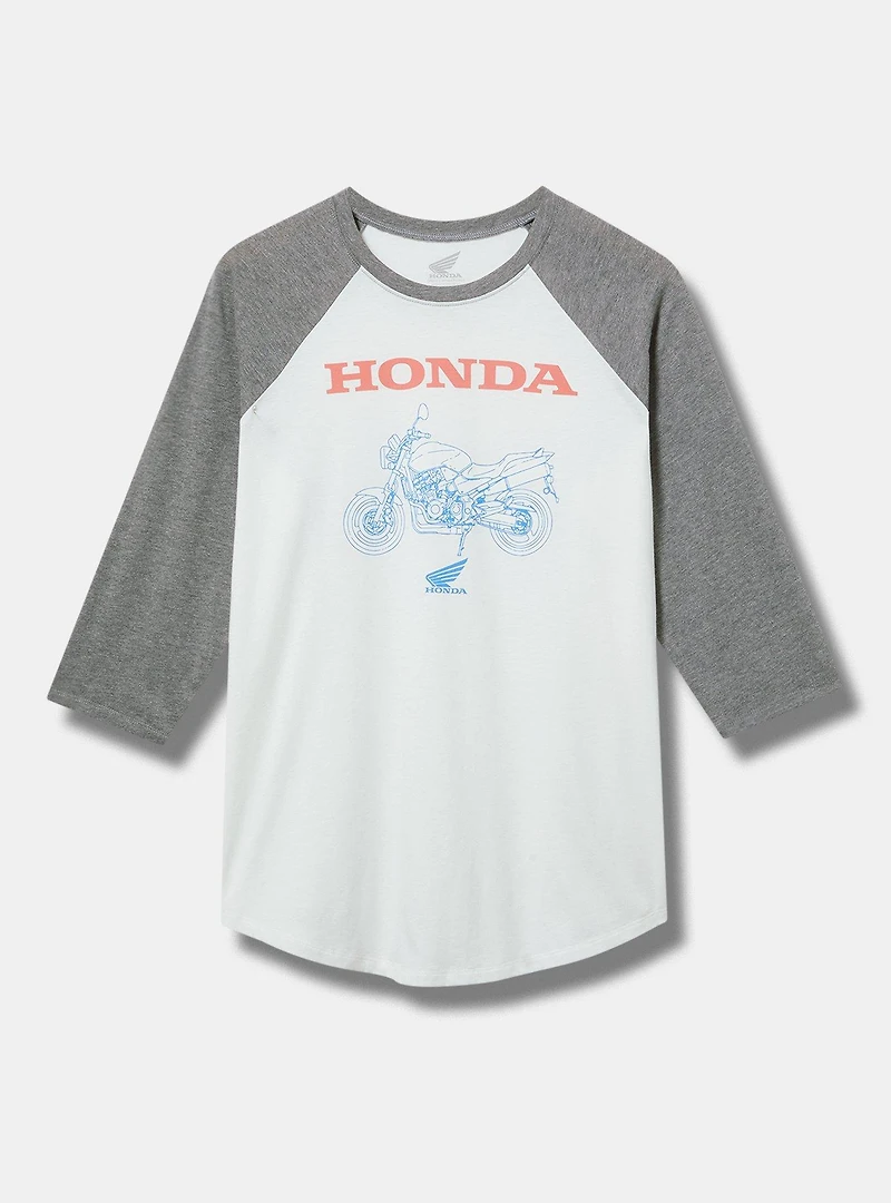 HONDA CLASSIC FIT COTTON RAGLAN 3/4 SLEEVE TEE
