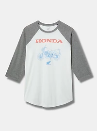 HONDA CLASSIC FIT COTTON RAGLAN 3/4 SLEEVE TEE