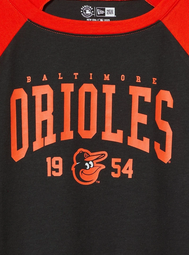 MLB Baltimore Orioles Cotton Varsity Ringer Tee