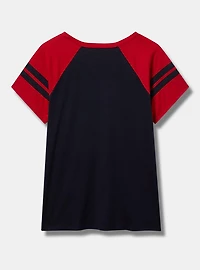 MLB Boston Red Sox Cotton Varsity Ringer Tee
