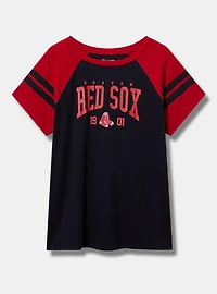 MLB Boston Red Sox Cotton Varsity Ringer Tee