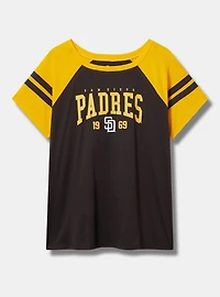 MLB San Diego Padres Cotton Varsity Ringer Tee