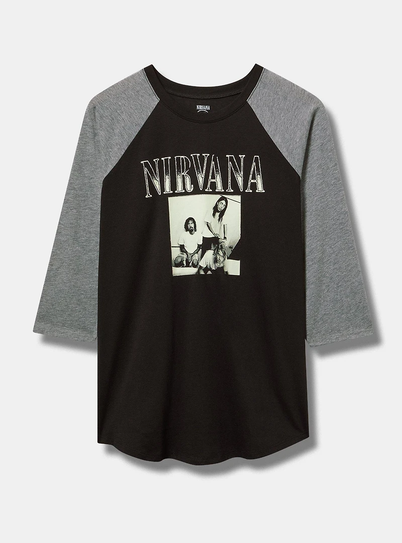 Nirvana Raglan Cotton Tee