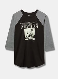 Nirvana Raglan Cotton Tee