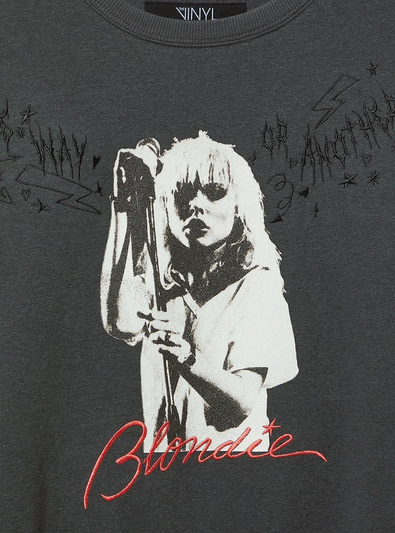 Blondie Cozy Fleece Classic Embroidered Sweatshirt