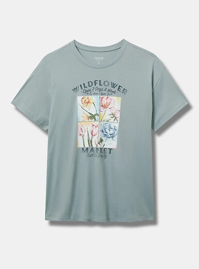 Flower Market Oversized Heritage Jersey Tunic Tee