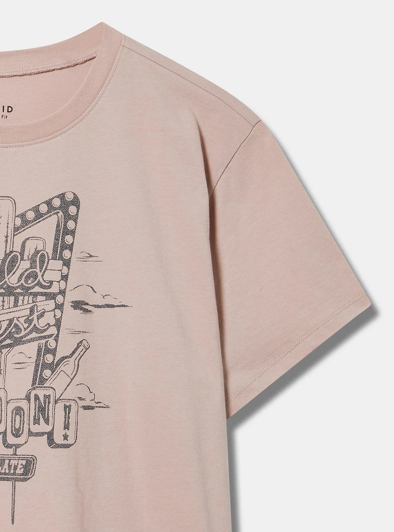 Wild Saloon Relaxed Fit Crew Heritage Jersey Tee