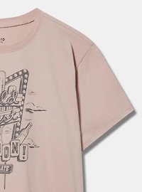 Wild Saloon Relaxed Fit Crew Heritage Jersey Tee