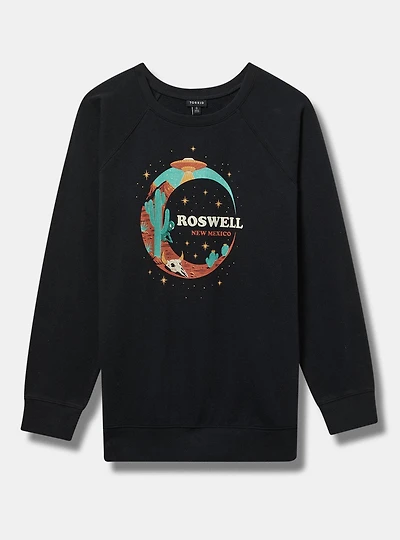 Roswell Classic Cozy Fleece Raglan Sweatshirt
