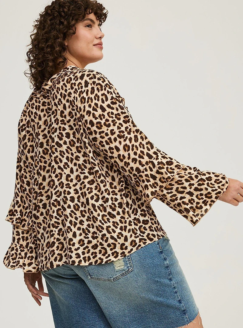 Tie-Front Ruffle Top
