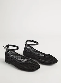 Mesh Ankle Strap Flat (WW)