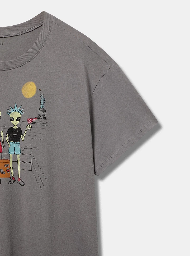 Alien Tourist Relaxed Heritage Jersey Crew Tee