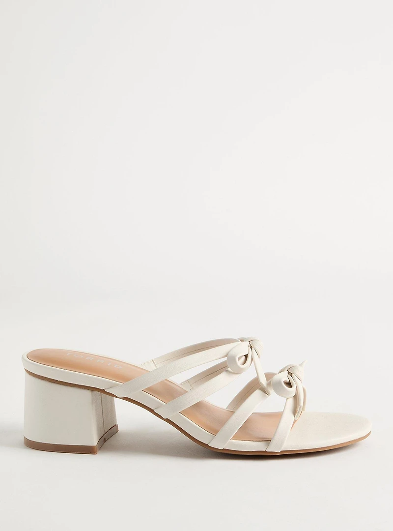 Bow Strap Block Heel (WW)