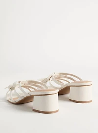Bow Strap Block Heel (WW)