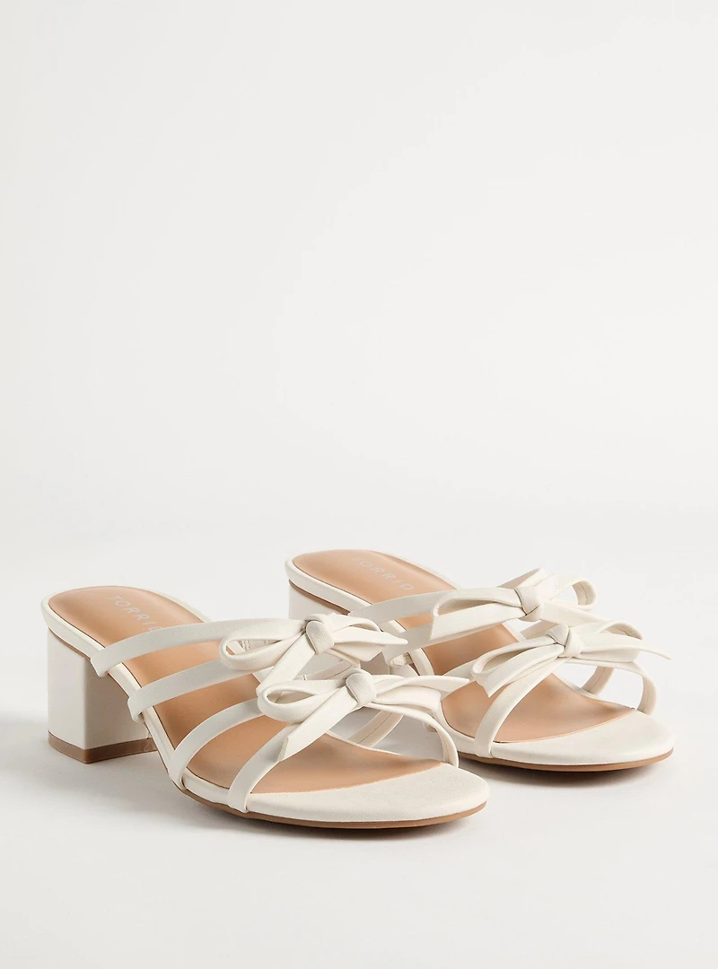 Bow Strap Block Heel (WW)