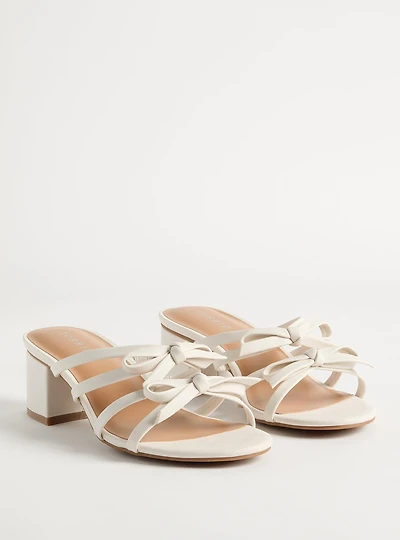 Bow Strap Block Heel (WW)