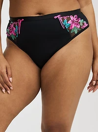 Mid-Rise Nova Lace Thong Panty