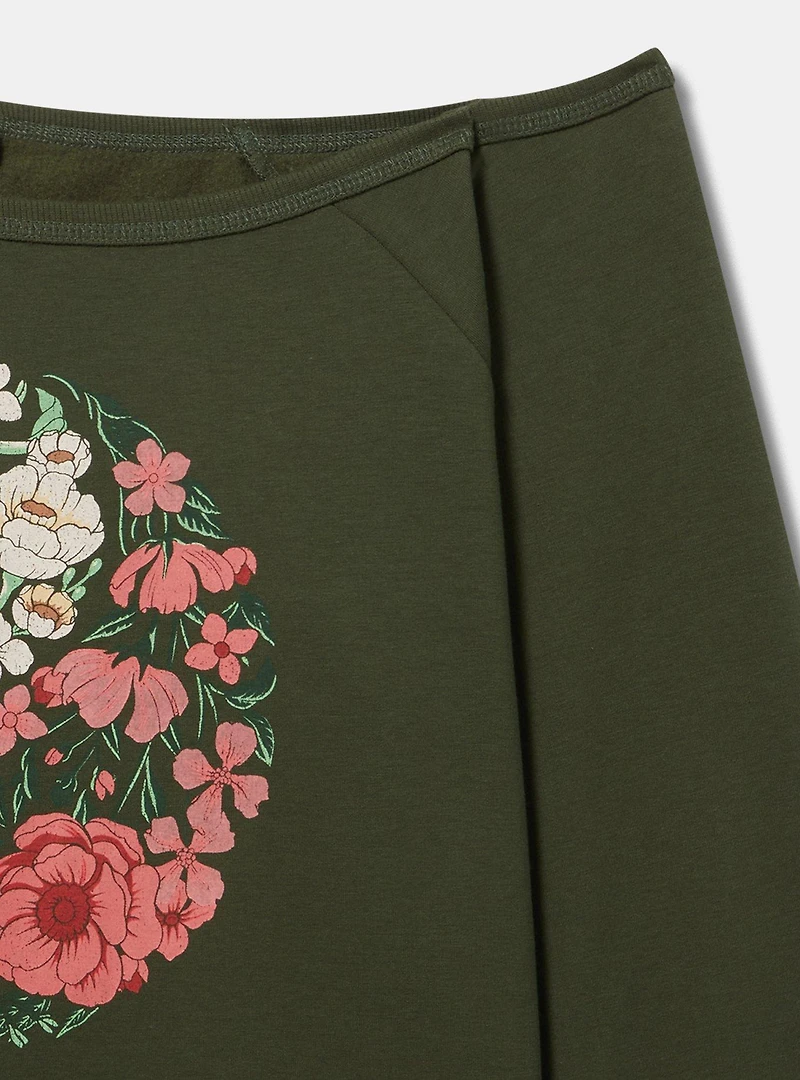 Yin Yang Super Soft Fleece Off-Shoulder Pullover