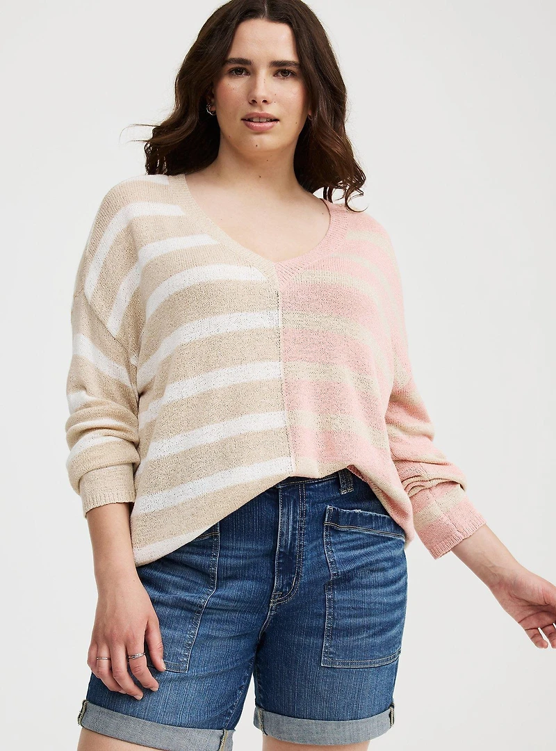 V-Neck Pullover Sweater