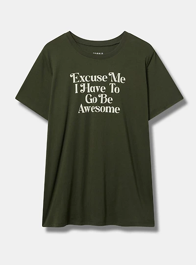 Be Awesome Classic Heritage Jersey Crew Tee