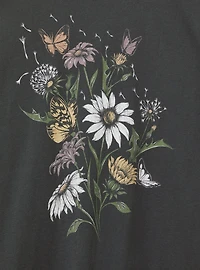 Wild Flowers Relaxed Heritage Jersey Crew Tee