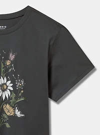 Wild Flowers Relaxed Heritage Jersey Crew Tee