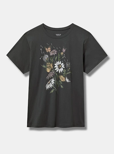 Wild Flowers Relaxed Heritage Jersey Crew Tee