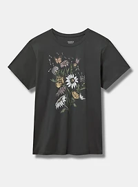 Wild Flowers Relaxed Heritage Jersey Crew Tee