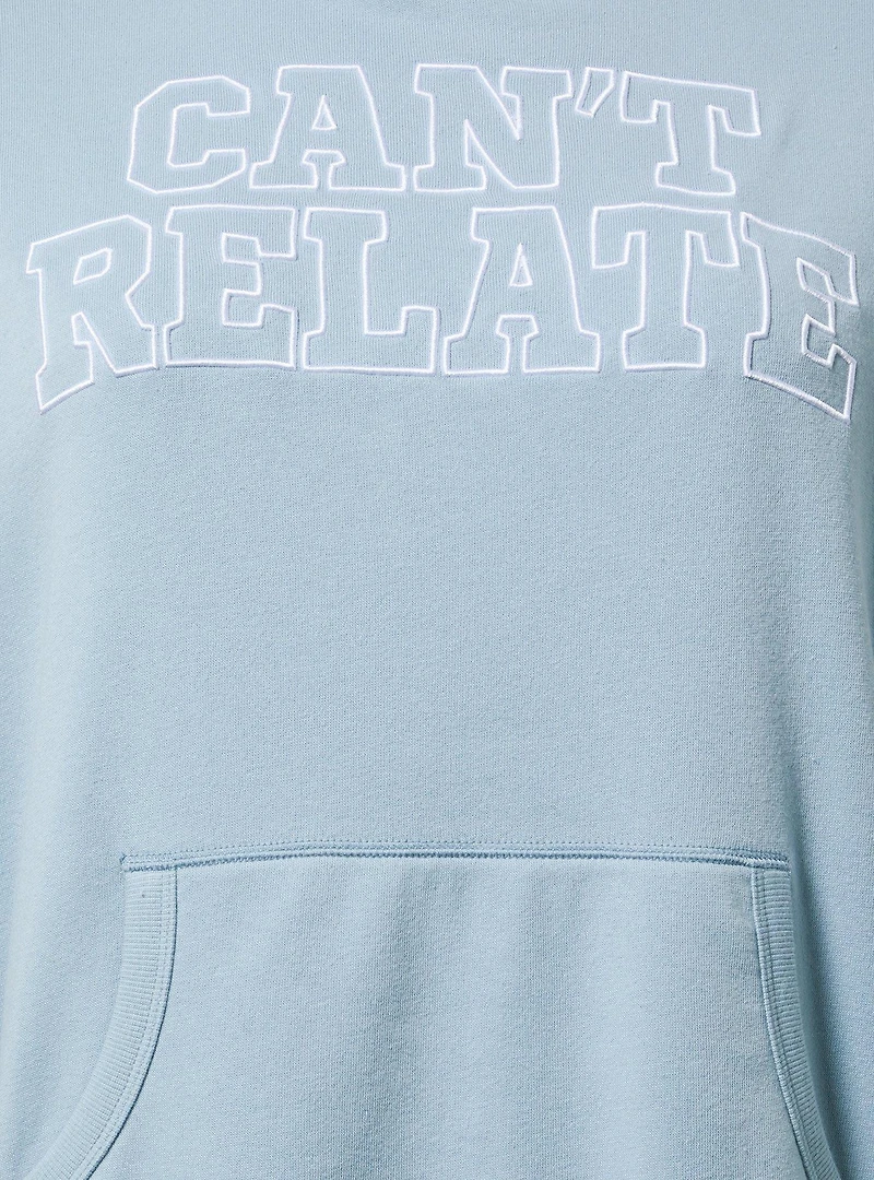 Can't Relate Relaxed Cozy Fleece Hi-Lo Hoodie