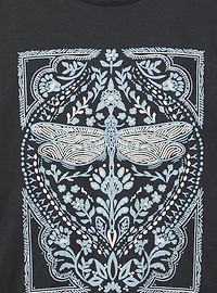 Dragonfly Oversized Heritage Jersey Crew Tunic Tee