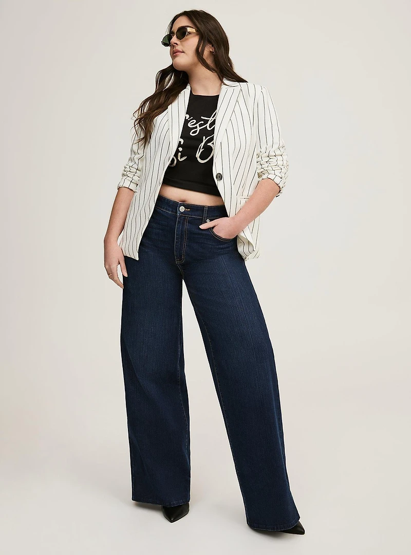 Classic Tailored Twill Blazer