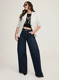 Classic Tailored Twill Blazer