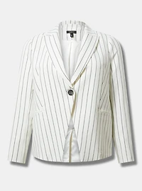 Classic Tailored Twill Blazer