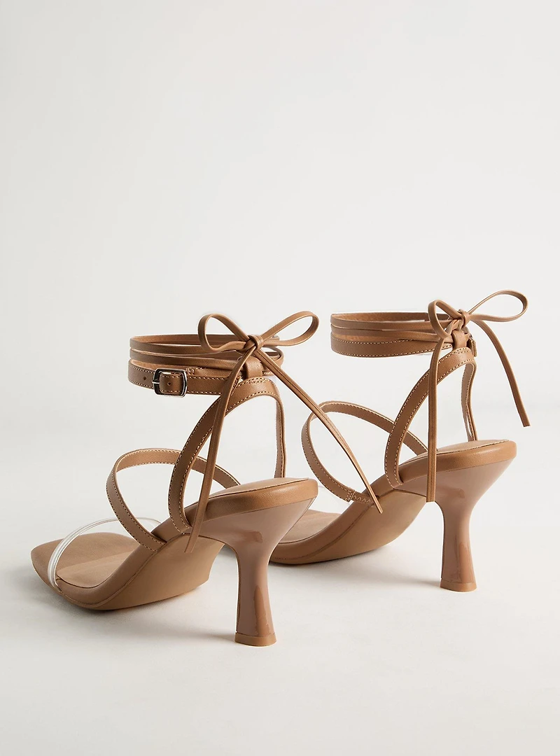 Wrap Heel Strappy Sandal (WW)