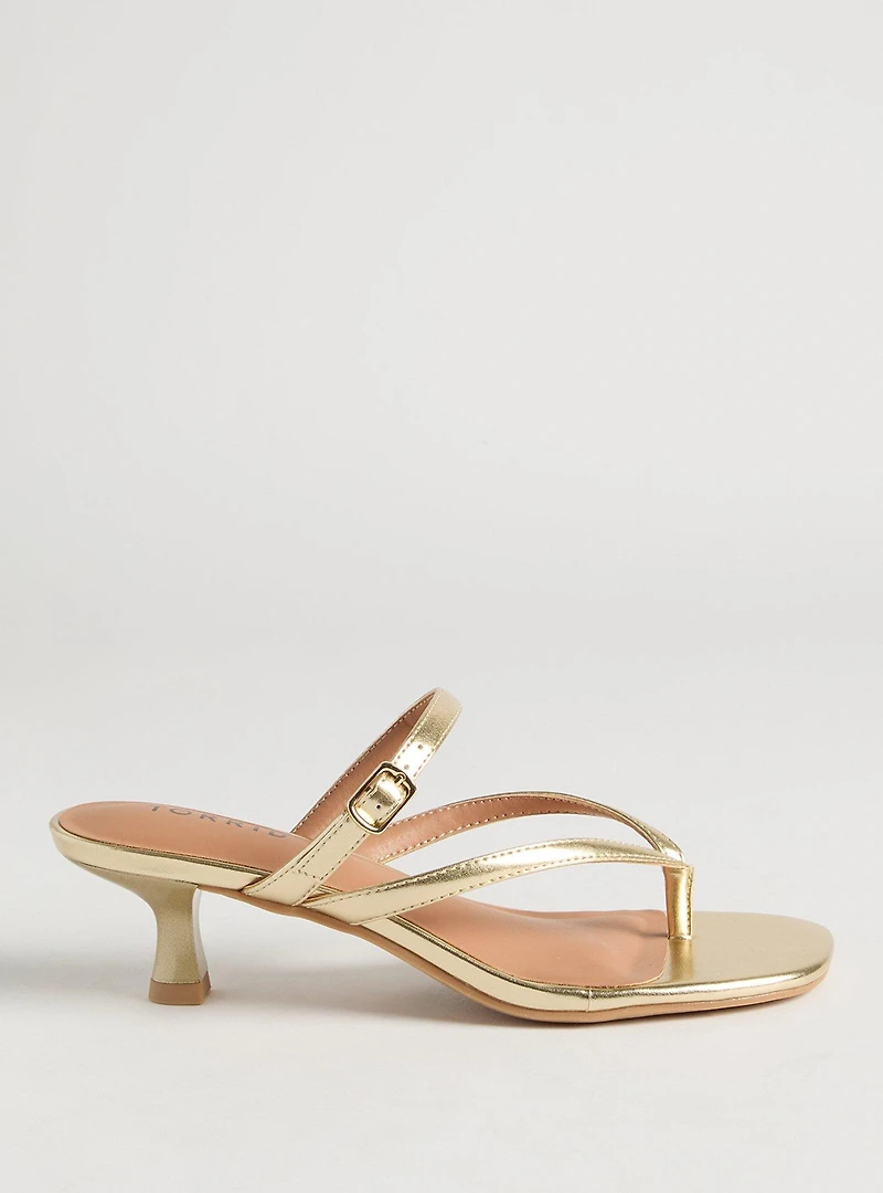 Kitten Heel Thong Sandal (M