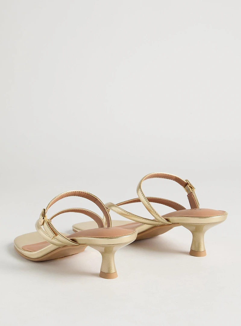 Kitten Heel Thong Sandal (M