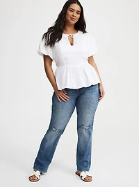Peplum Sweetheart Top