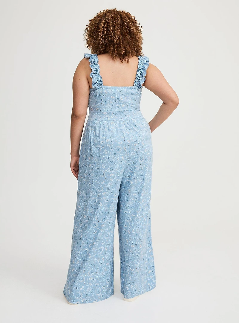 Ruffle Strap Jumpsuit
