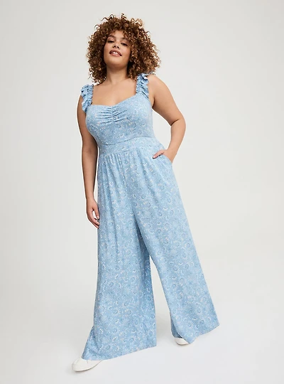 Ruffle Strap Jumpsuit