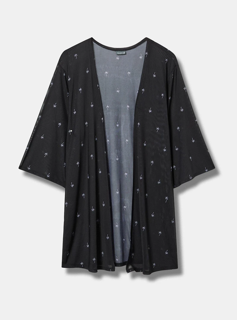 Mesh Kimono Cover-Up